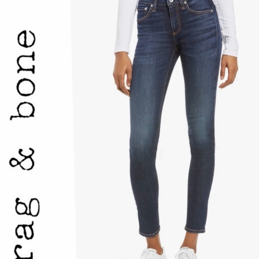 NWOT Rag & Bone Cate Midrise Ankle Skinny jeans, 26